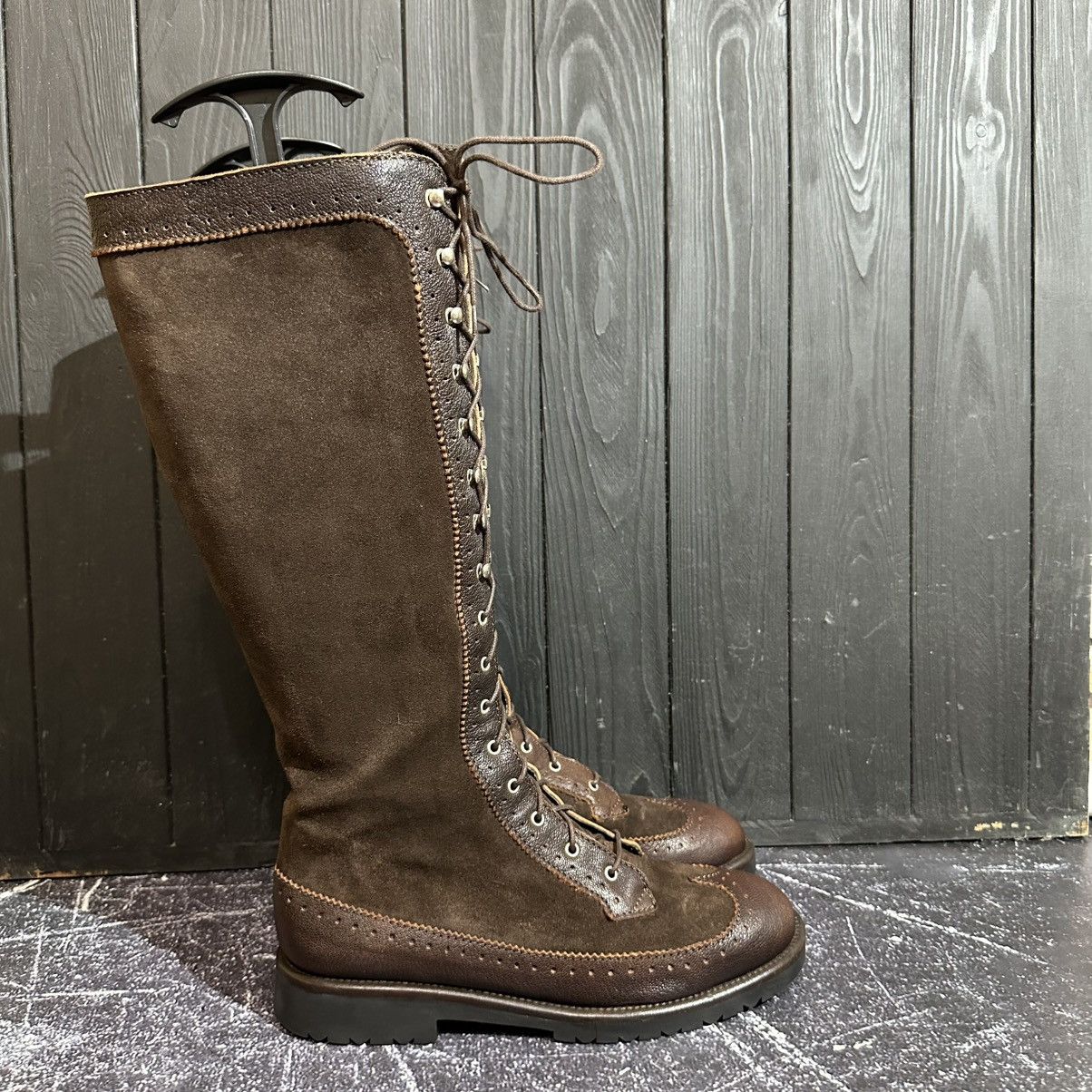 Max Mara MAX MARA - Women’s Brown Suede/Leather Boots Size 38 Size US 8 / IT 38 - 1 Thumbnail
