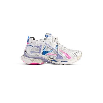 Balenciaga runner sneaker white/lilac/neon pink/navy Size US 6 / EU 39 - 1 Thumbnail