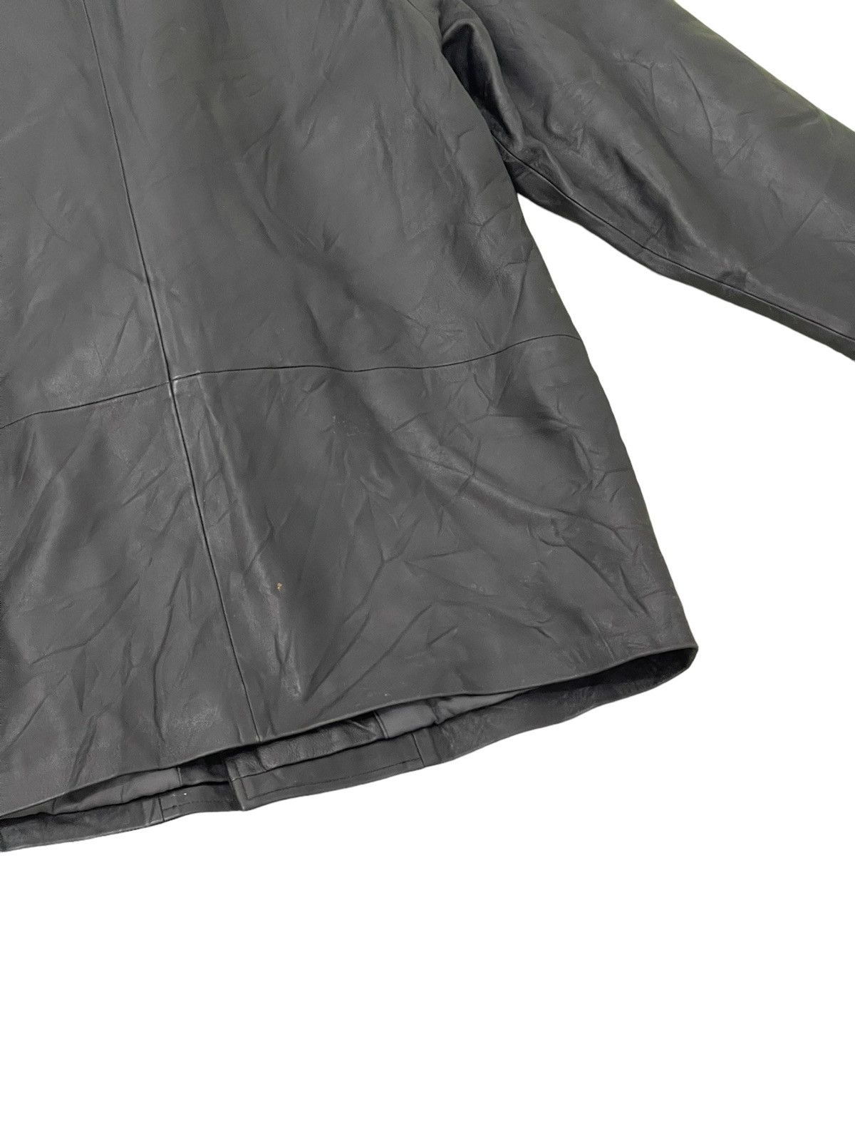 If Six Was Nine Vintage Lanvin Sheepskin Leather Jacket 3🟦 Size US L / EU 52-54 / 3 - 15 Thumbnail