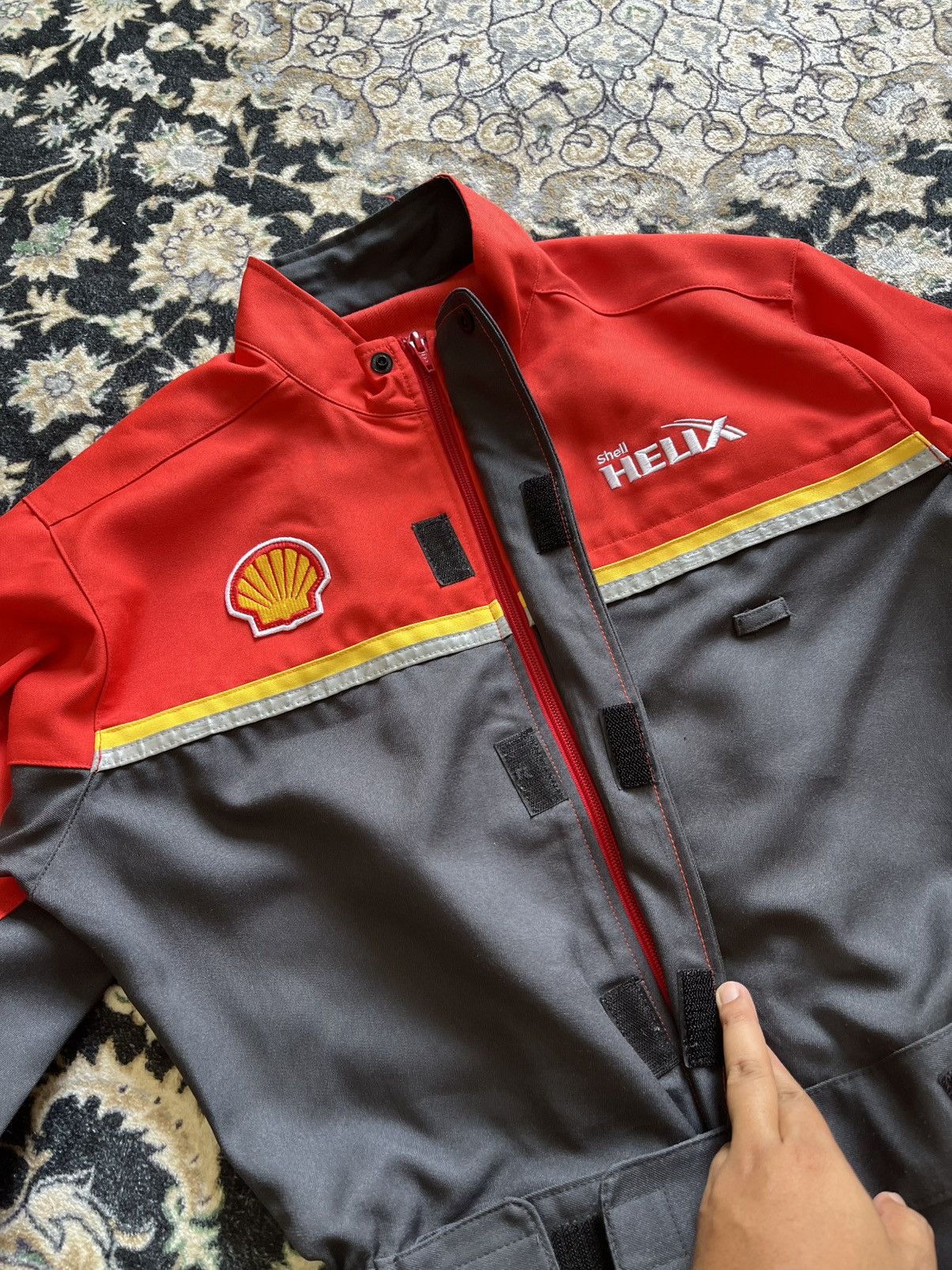 Ferrari Vintage Scuderia Ferrari Shell Helix Coverall Jumpsuit Size US M / EU 48-50 / 2 - 4 Thumbnail