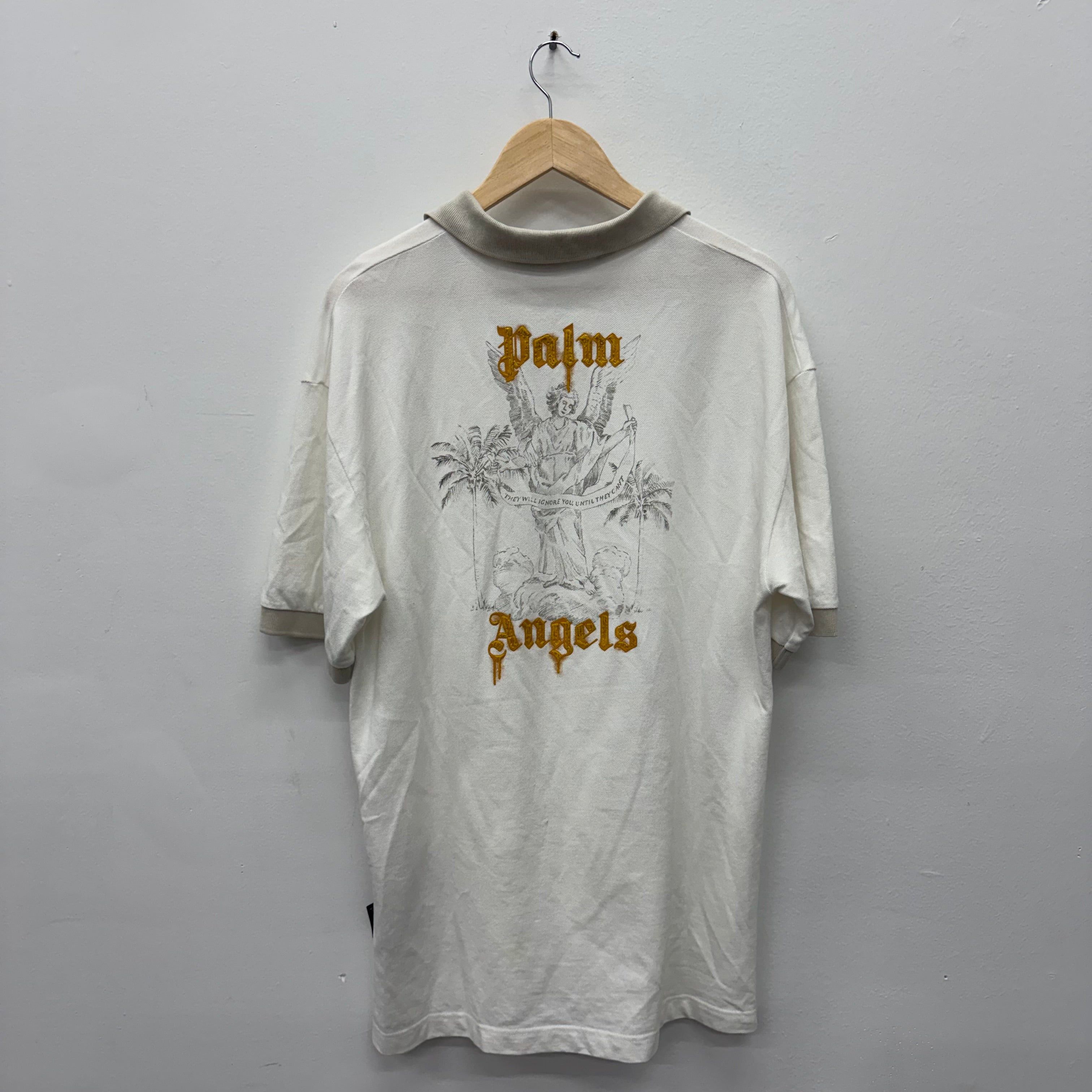 Palm Angels Palm Angels Embroidered Button Shirt - Size M Size US M / EU 48-50 / 2 - 2 Thumbnail