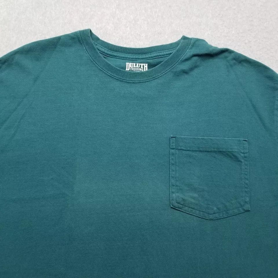 Duluth Trading Company Duluth Trading Shirt Mens Large Green Short Sleeve Crew Neck Size US L / EU 52-54 / 3 - 4 Thumbnail