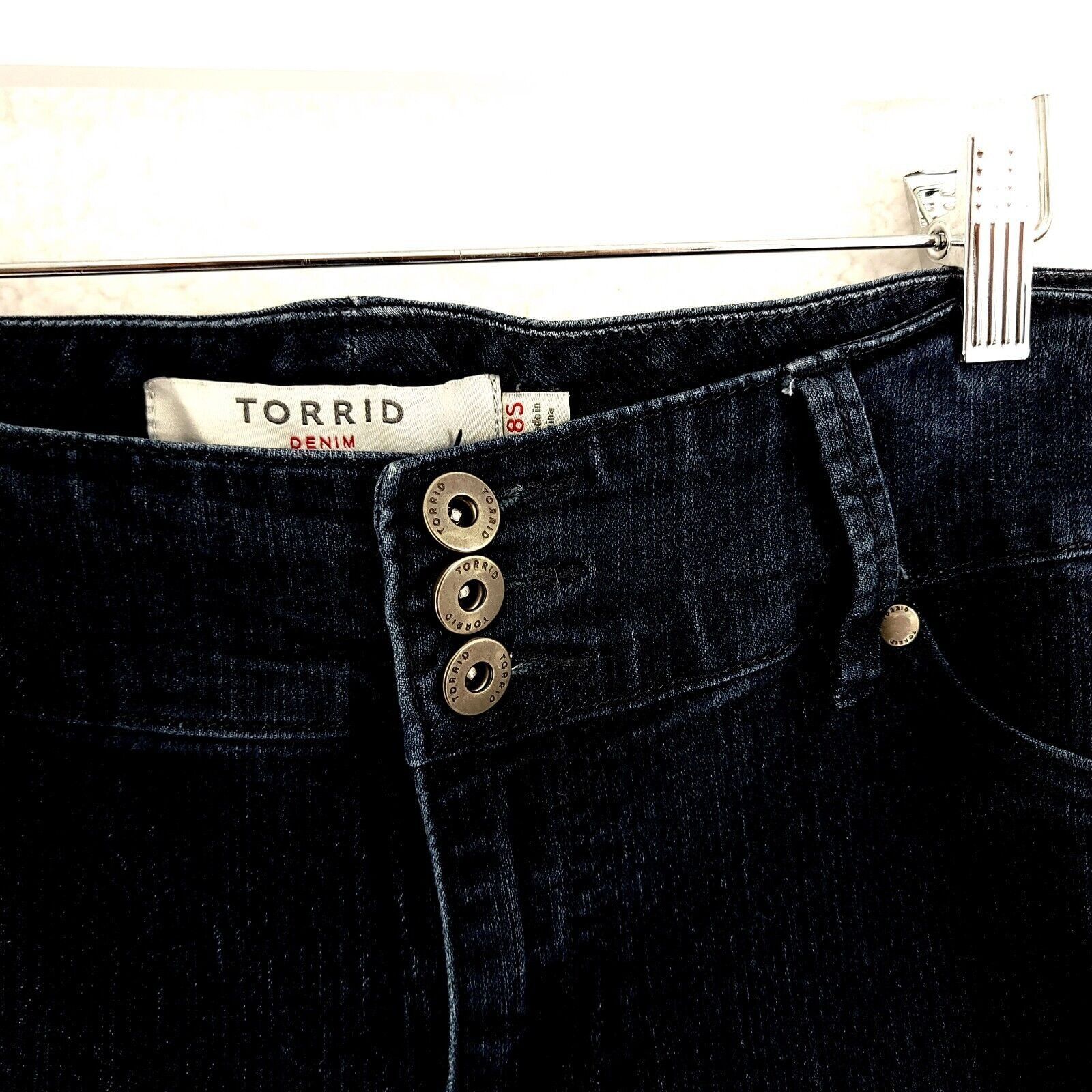 Torrid Torrid Denim Dark Blue High Rise Jegging Jeans Size 18S 37/2 Size 40" / US 18 - 2 Thumbnail