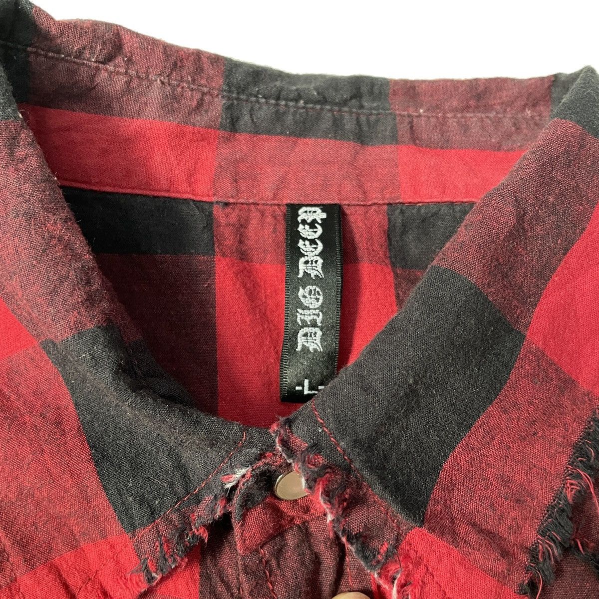 If Six Was Nine 🔥Big Deep y2k japanese punk skull poem shirt Size US L / EU 52-54 / 3 - 6 Thumbnail