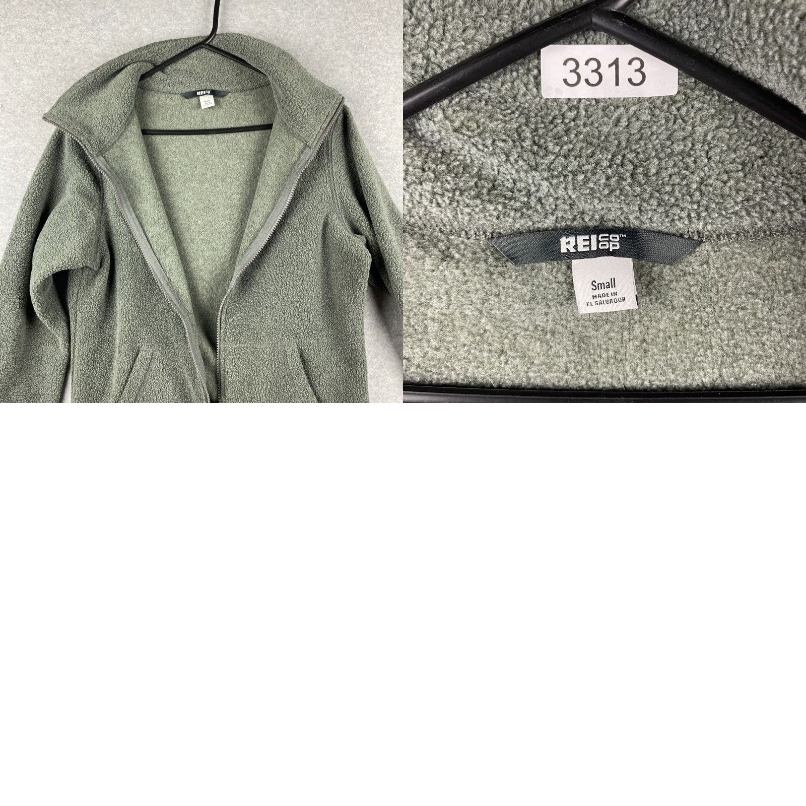 Vintage REI Sweater Mens Small S Gray Full Zip Long Sleeve Piled Warmth Comfort Outdoor Size US S / EU 44-46 / 1 - 9 Thumbnail