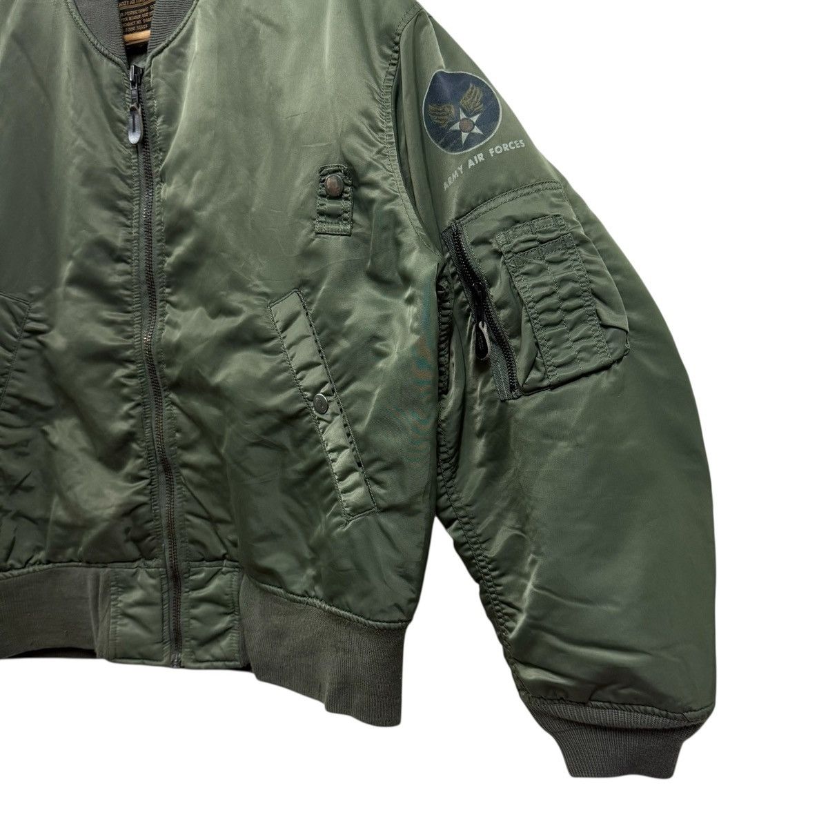 Alpha Industries Vintage Machope Ma1 Army Air Force Bomber Jacket Size US XL / EU 56 / 4 - 6 Thumbnail