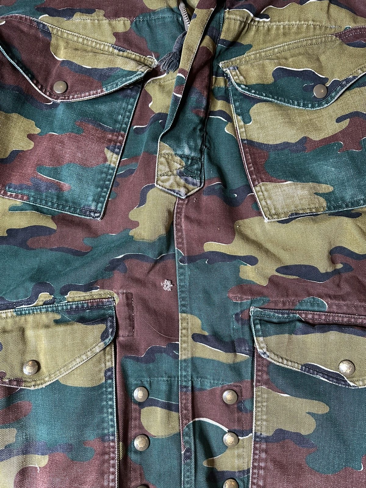 Vintage 1973 Dutch(?) Seyntex Paramilitary Camo Flight Jacket Size US M / EU 48-50 / 2 - 5 Thumbnail
