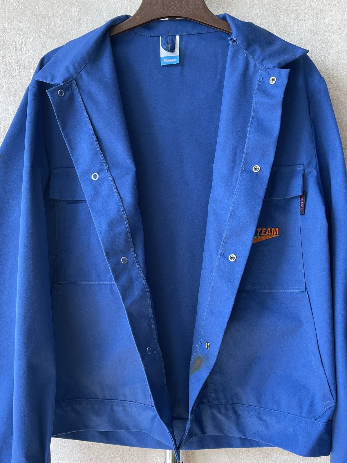 Le Laboureur Vintage 70s French Sanfor Chore Work Jacket Button Up Size US L / EU 52-54 / 3 - 16 Thumbnail