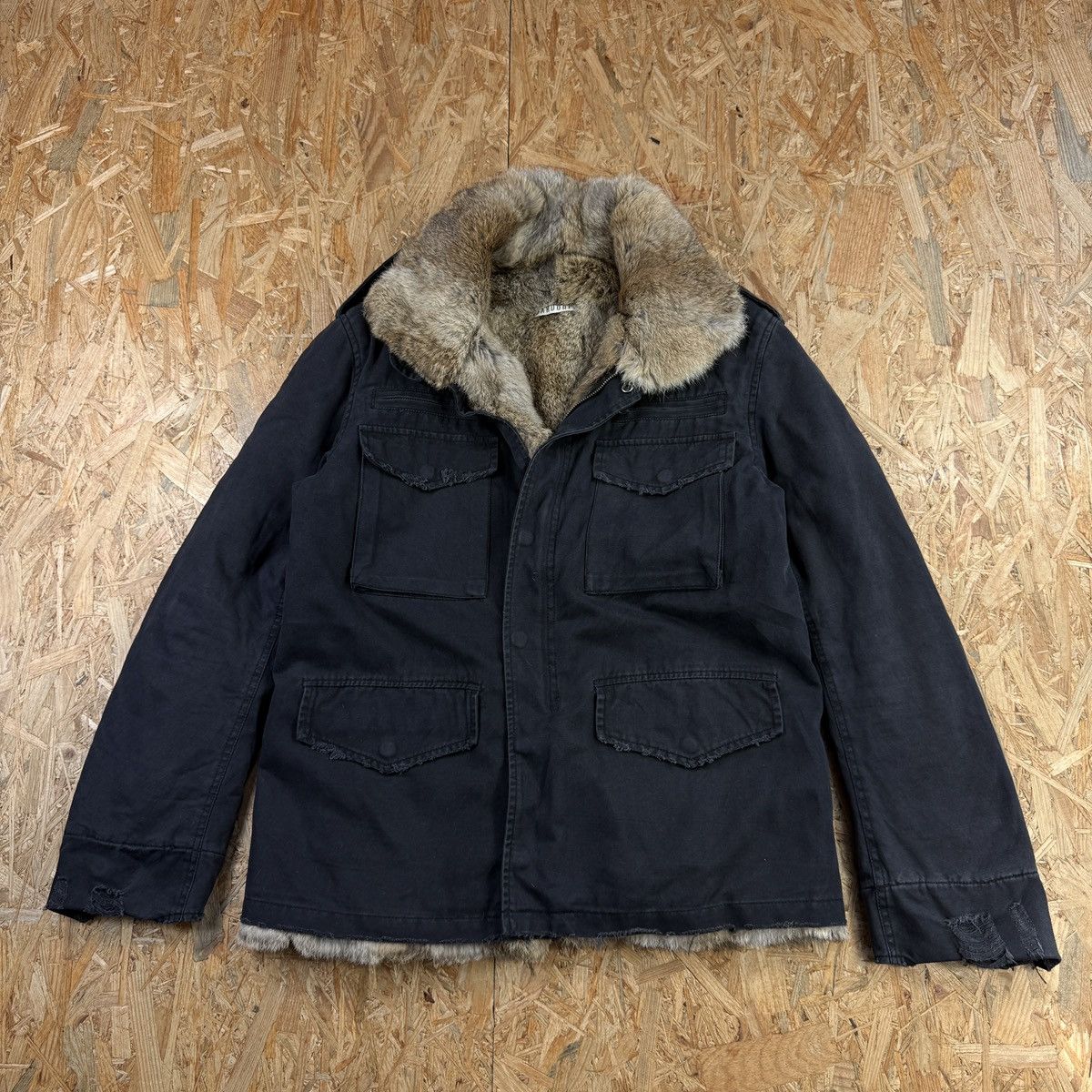 Ojardorf Ojardorf rabbit fur jacket m65 military coat luxury Size US L / EU 52-54 / 3 - 14 Thumbnail