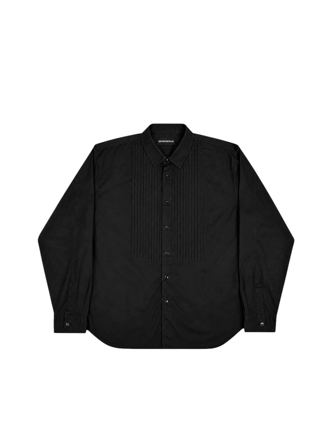 Emporio Armani Emporio Armani Made In Tunisia Vintage Pleated Shirt Size US L / EU 52-54 / 3 - 1 Thumbnail