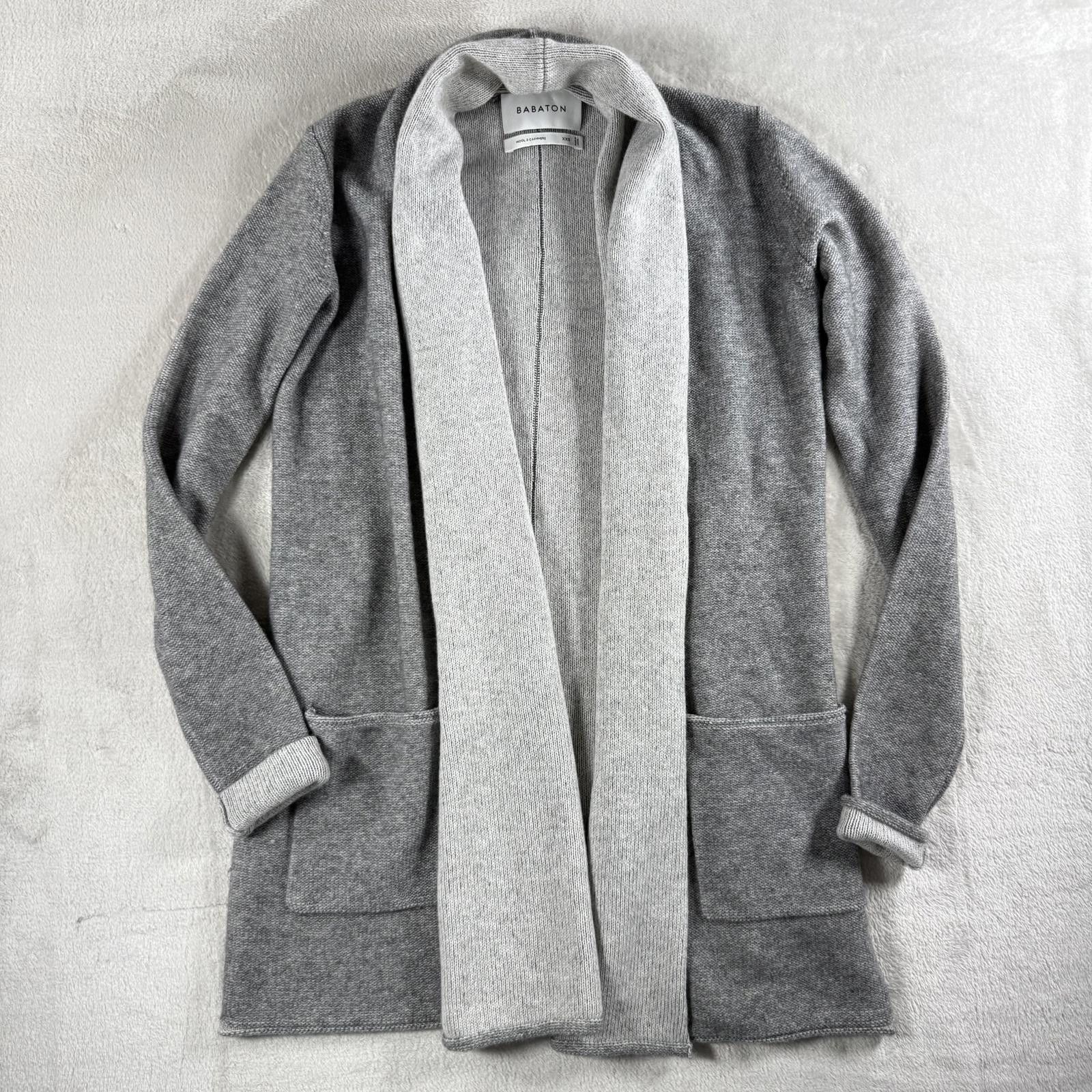 Aritzia Babaton Cardigan Women's XXS Grey Wool & Cashmere Size XXS / US 00 / IT 34 - 2 Thumbnail