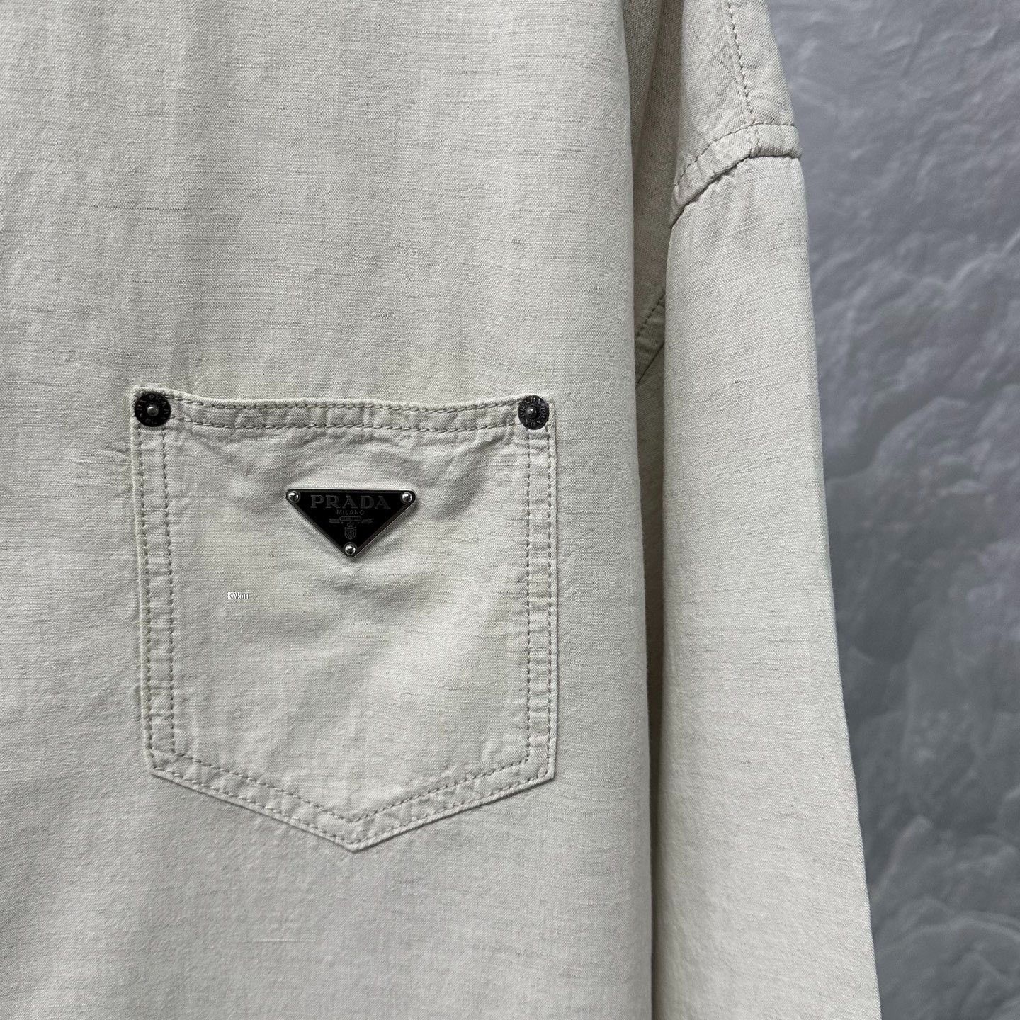 Prada Prada SS24 Chambray Triangle Logo Jacket Size US XXL / EU 58 / 5 - 3 Thumbnail