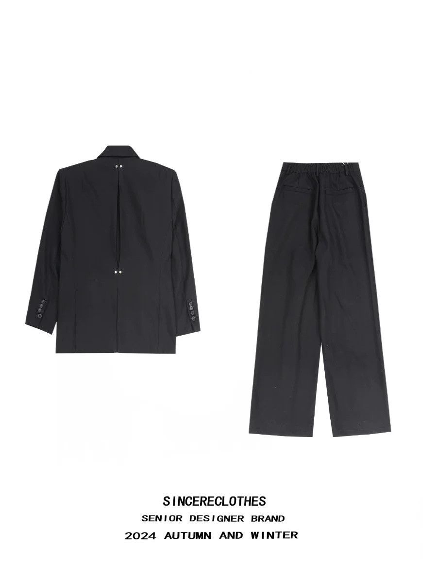 Japanese Brand Japaneses metal decorative blazer suit men's loose Size 38L - 5 Thumbnail