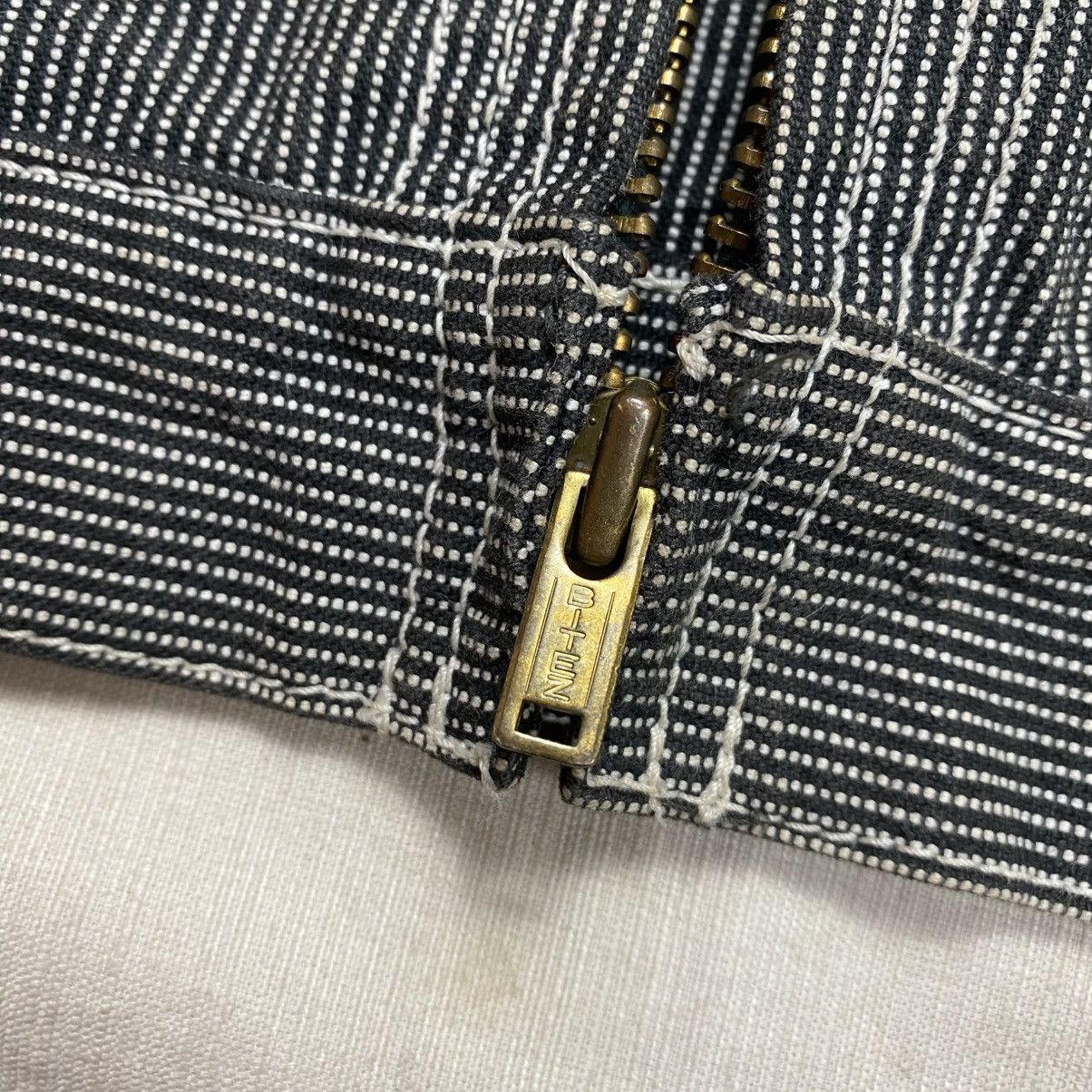 The Flat Head The Flat Head Lot PHJ-02W Hickory Stripe Work Jacket Size US L / EU 52-54 / 3 - 9 Thumbnail