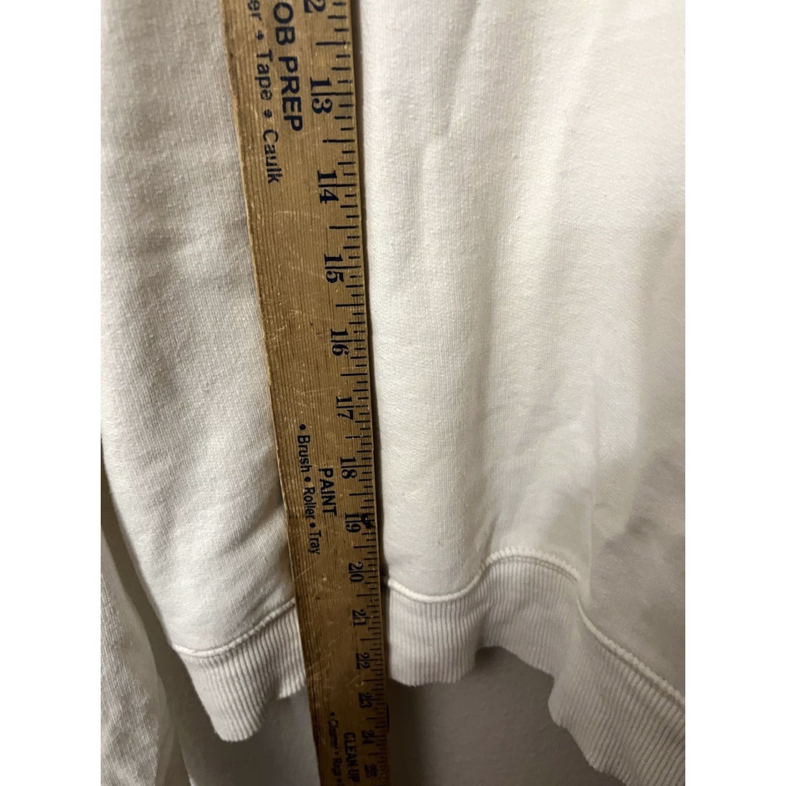 Express Express Women's Hoodie Sweatshirt White Solid Size Large Hooded Pockets Pullover - Womens Hoodie L White Express Brand Activewear Size L / US 10 / IT 46 - 4 Thumbnail