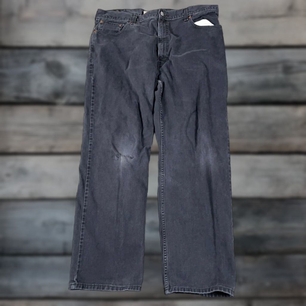 Levi's VINTAGE Levi's 550 Relaxed Fit Jeans Men's 40 x 30 (42 x 32 Tag) Black Denim Size US 42 / EU 58 - 1 Thumbnail