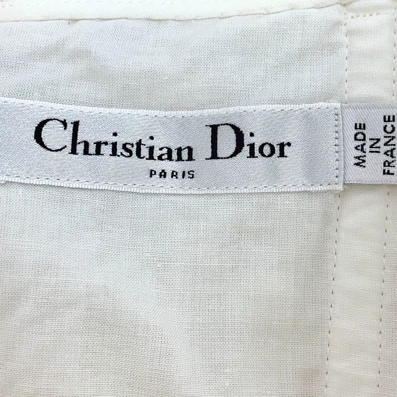 Dior Dior White lace embroidered mulberry silk strap dress Size XS / US 0-2 / IT 36-38 - 5 Thumbnail