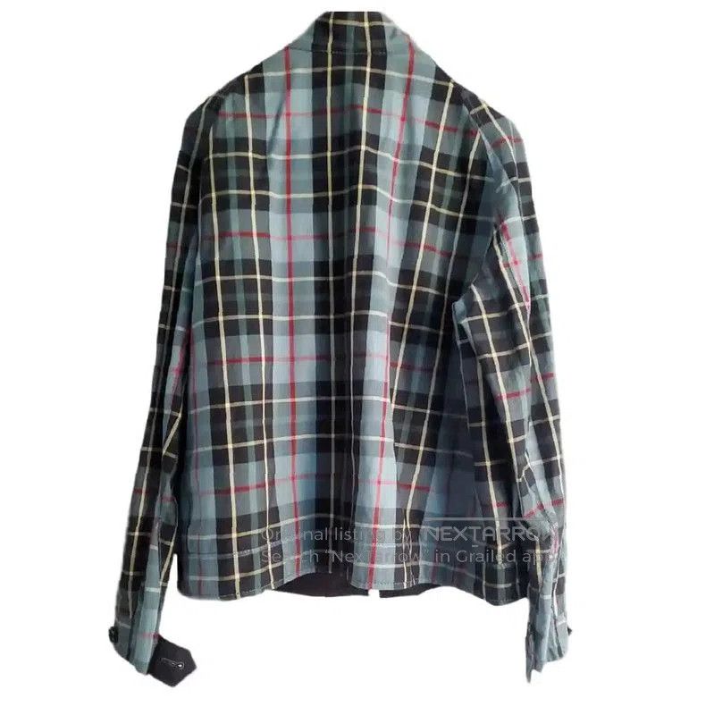 Burberry Burberry Blue Plaid Cotton Jacket for Women. Size L / US 10 / IT 46 - 1 Thumbnail