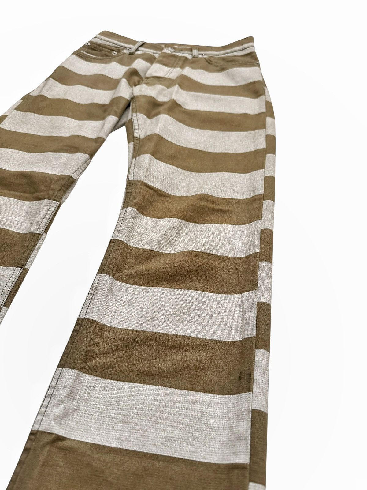 Helmut Lang 1999 Prisoner Denim Stripe Pants Size US 28 / EU 44 - 3 Thumbnail