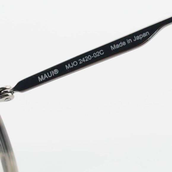 Maui Jim Maui Jim MJO 2420 02C Eyeglasses Silver/Grey 46mm Round Fram Size ONE SIZE - 5 Thumbnail