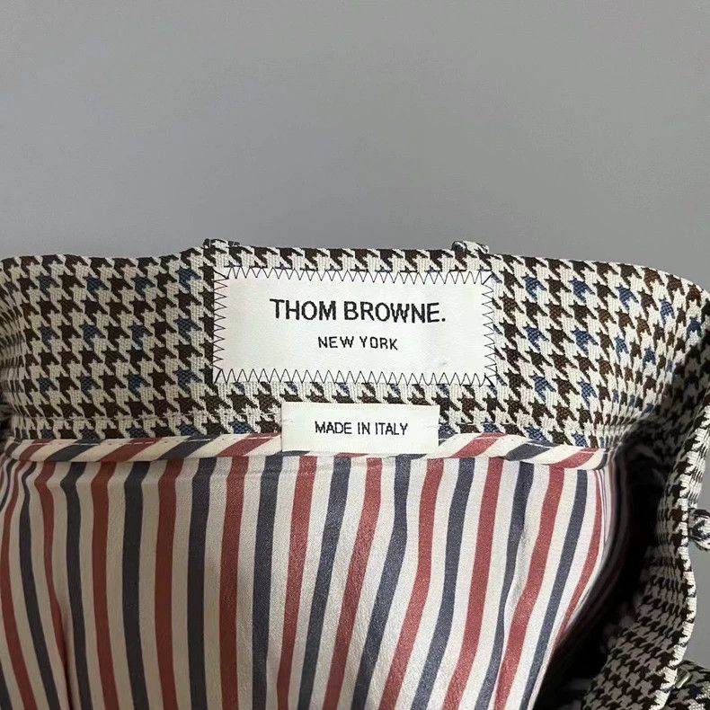 Thom Browne Thom browne Three-bar thousand-bird plaid pleated skirt Size 26" / US 2 / IT 38 - 3 Thumbnail