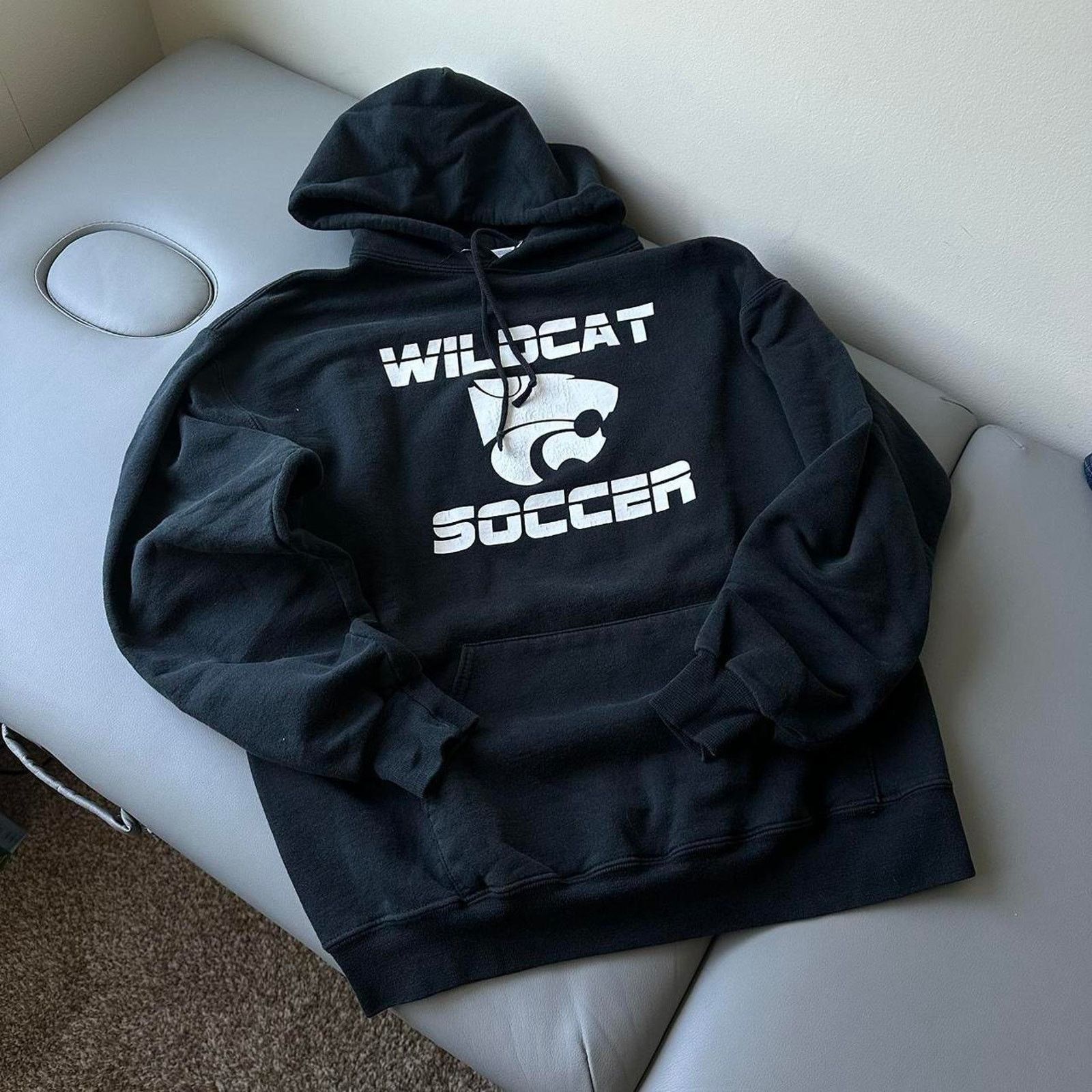 Vintage Vintage 00s jerzees wildcats soccer hoodie Size US L / EU 52-54 / 3 - 3 Thumbnail