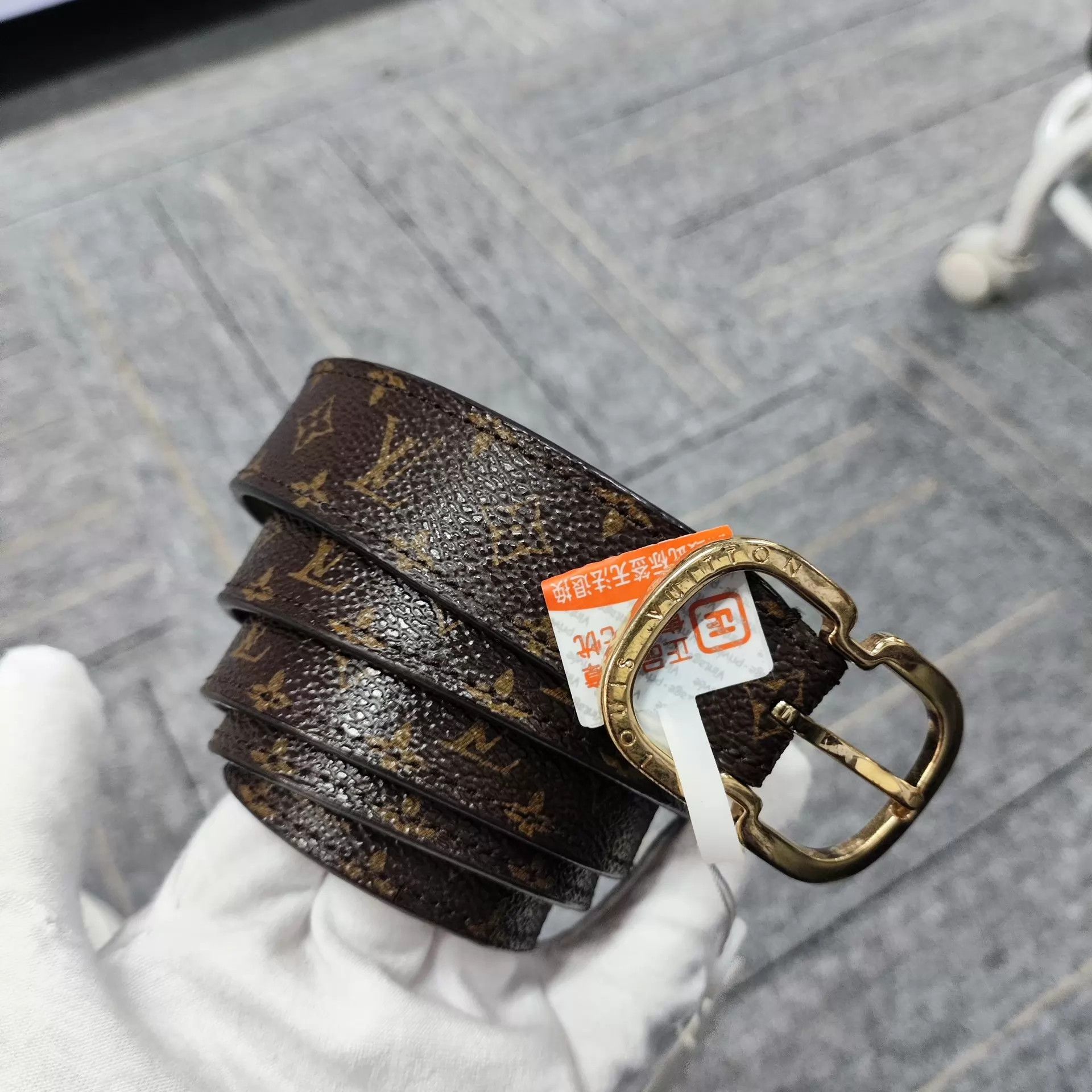 Louis Vuitton LV Monogram Brown Belt 90*36 Size ONE SIZE - 1 Thumbnail