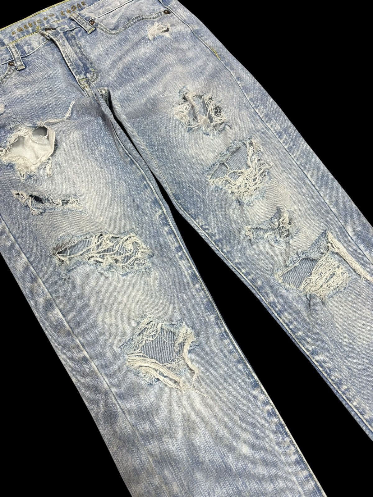 American Eagle Outfitters × American Rag American Eagle Ripped Jeans Size US 28 / EU 44 - 3 Thumbnail