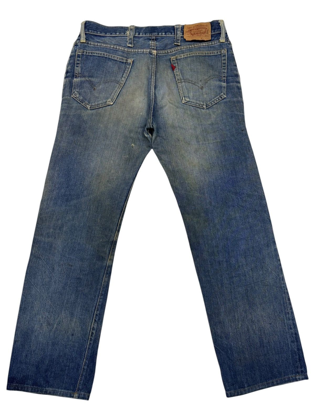 Levi's Levis 505 70s Button 8 Distressed Denim Jeans Size US 35 - 13 Thumbnail