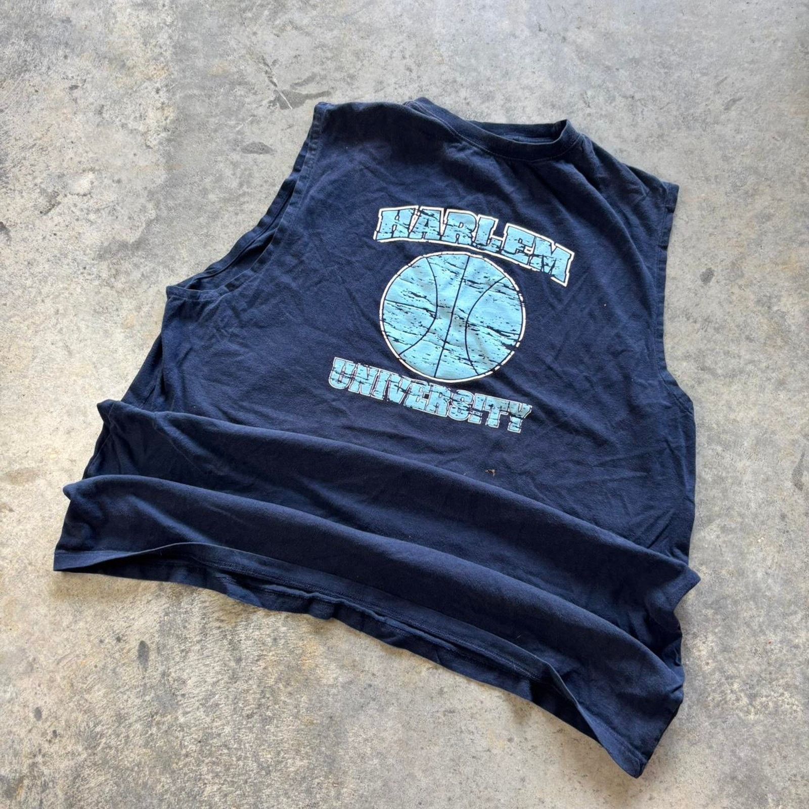 NBA × Vintage 90s Harlem University Sleeveless Basketball T-shirt Size US XL / EU 56 / 4 - 1 Thumbnail