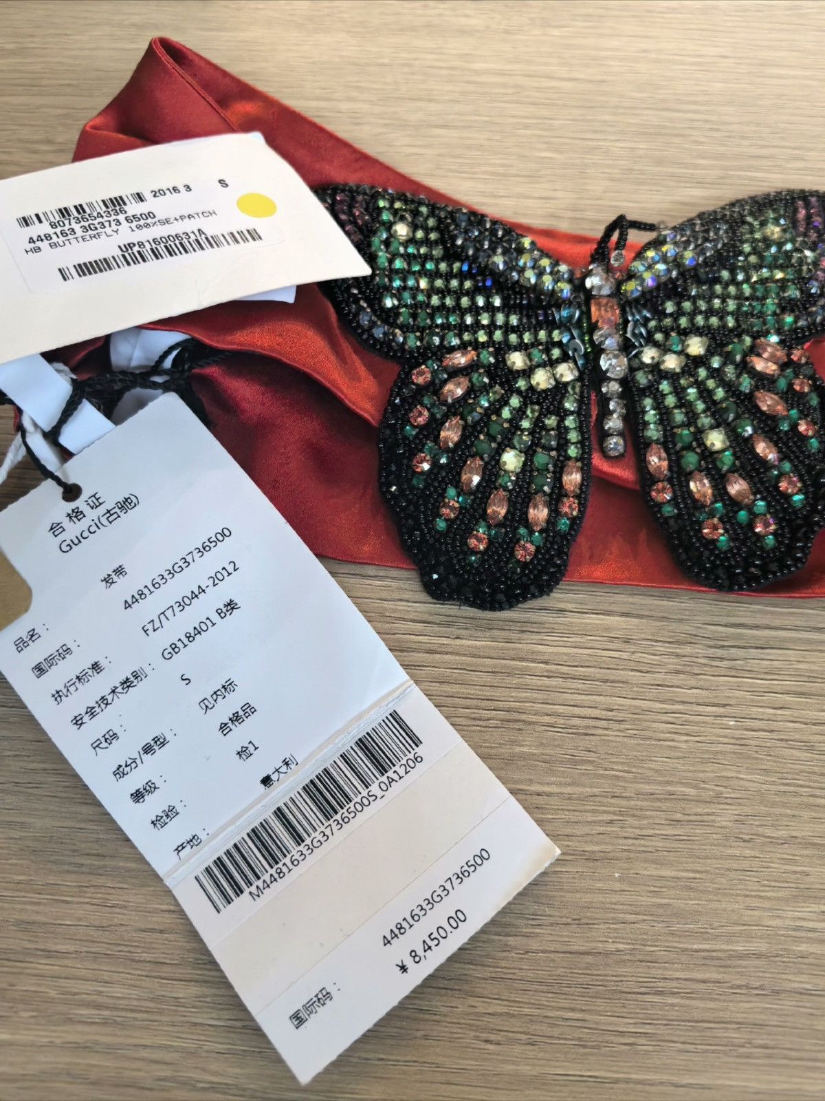 Gucci Gucci crystal silk headband Size ONE SIZE - 6 Thumbnail