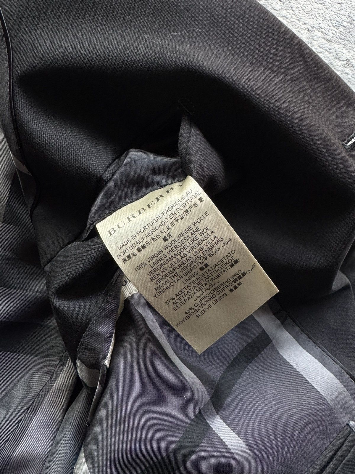 Burberry Burberry Black Wool Blazer Jacket Size 52R Size 52R - 5 Thumbnail