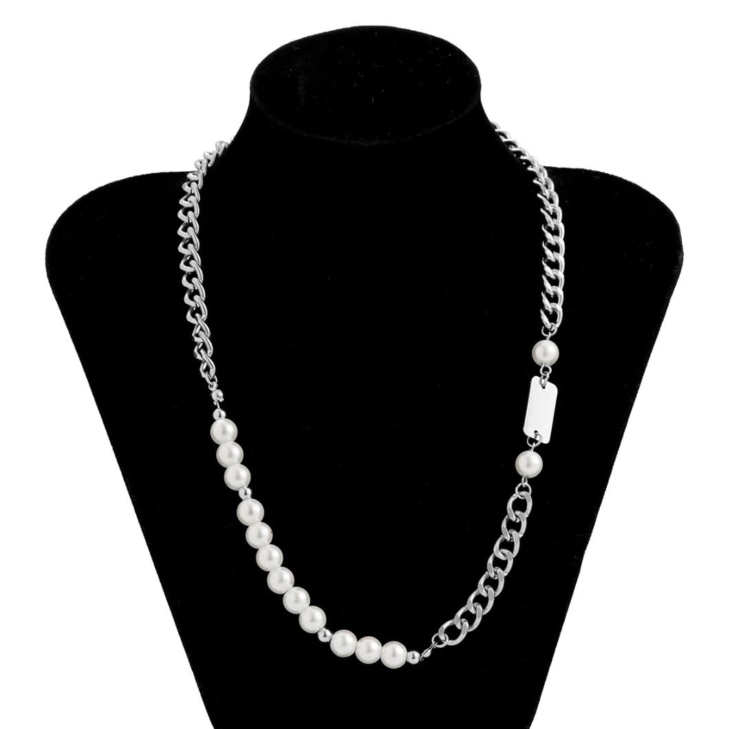 Other Photo Necklace with Dog Tag Necklace Y2K Fashion Size ONE SIZE - 4 Thumbnail