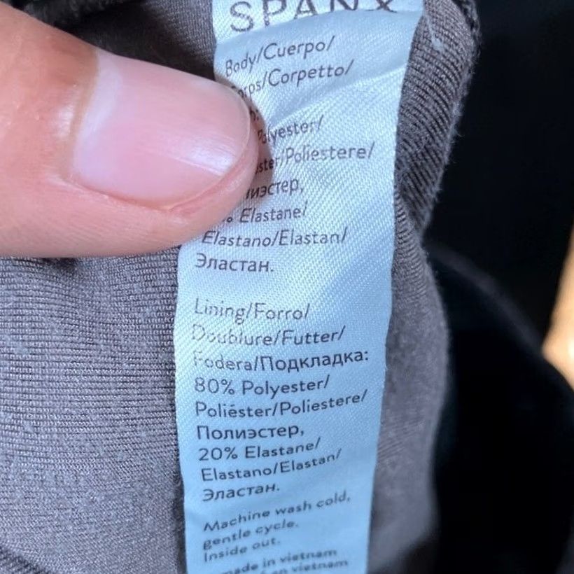 Spanx SPANX Womens Pants Charcoal Pull On High Rise Skinny Velvet Leggings Stretch XL Size 40" / US 18 - 5 Thumbnail