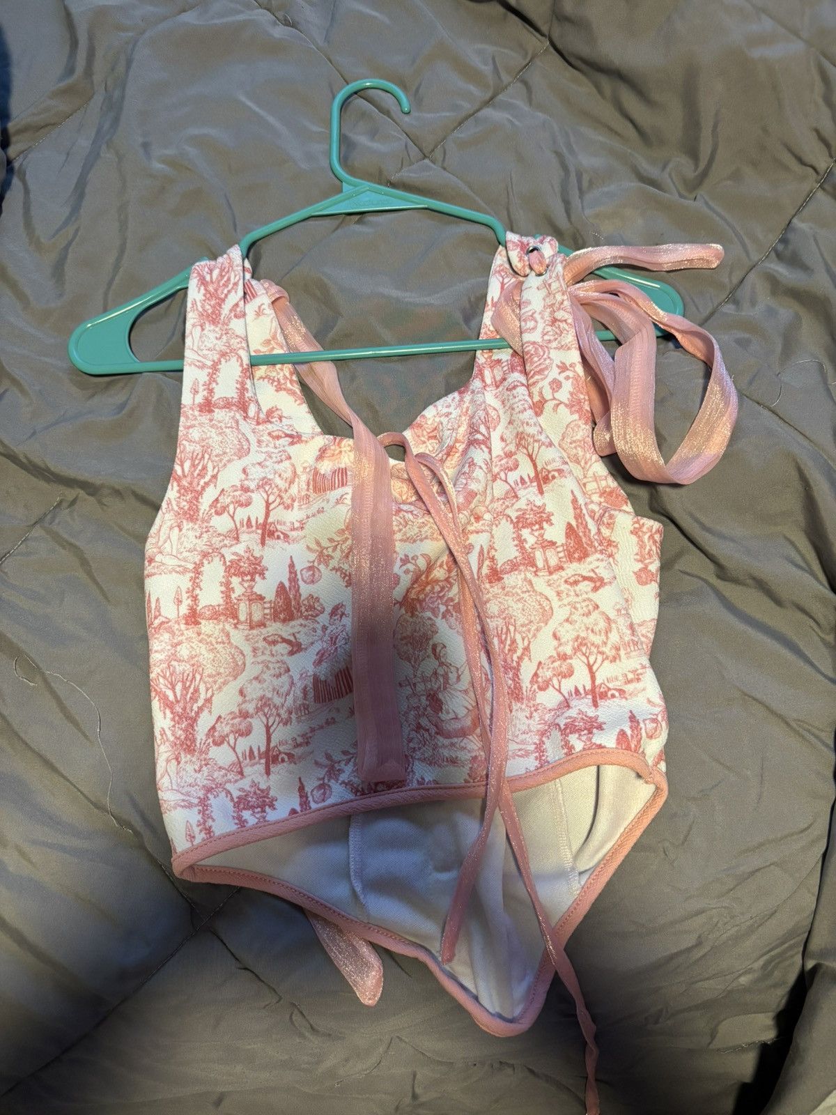 Forever 21 pink and white corset top Size M / US 6-8 / IT 42-44 - 1 Thumbnail