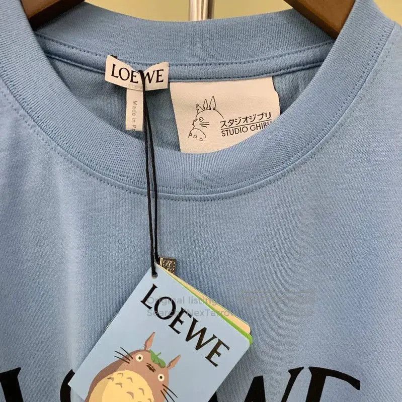 Loewe Loewe Cute Blue Cotton T-shirt . Size S / US 4 / IT 40 - 4 Thumbnail