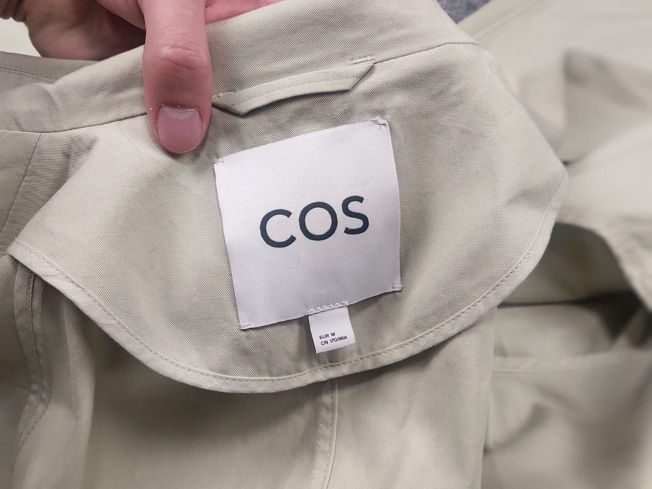 Cos Cos oversized voluminous car coat Light Green Trench Jacket Size M / US 6-8 / IT 42-44 - 14 Thumbnail