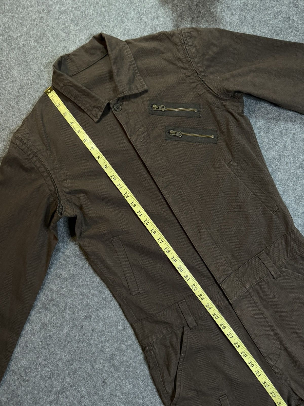 PPFM PPFM Checkered Brown Coverall Jacket Size US M / EU 48-50 / 2 - 18 Thumbnail