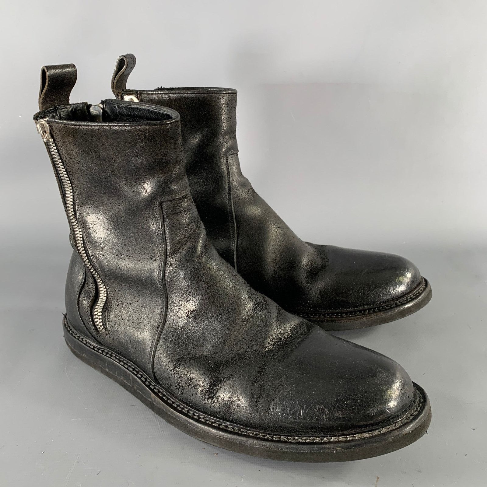 Other SEI OTTO Size 10 Black Solid Leather Chelsea Boots Size US 10 / EU 43 - 1 Thumbnail