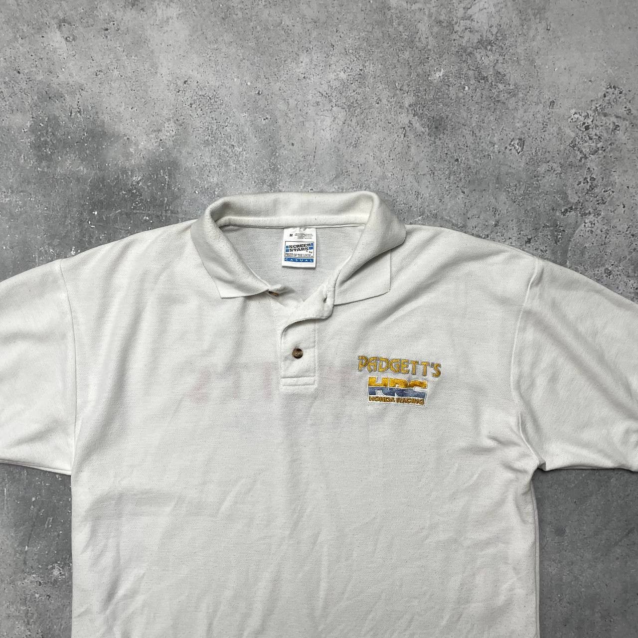 Honda Vintage 90s Honda Racing Team Padgetts Polo Shirt White Size US M / EU 48-50 / 2 - 3 Thumbnail