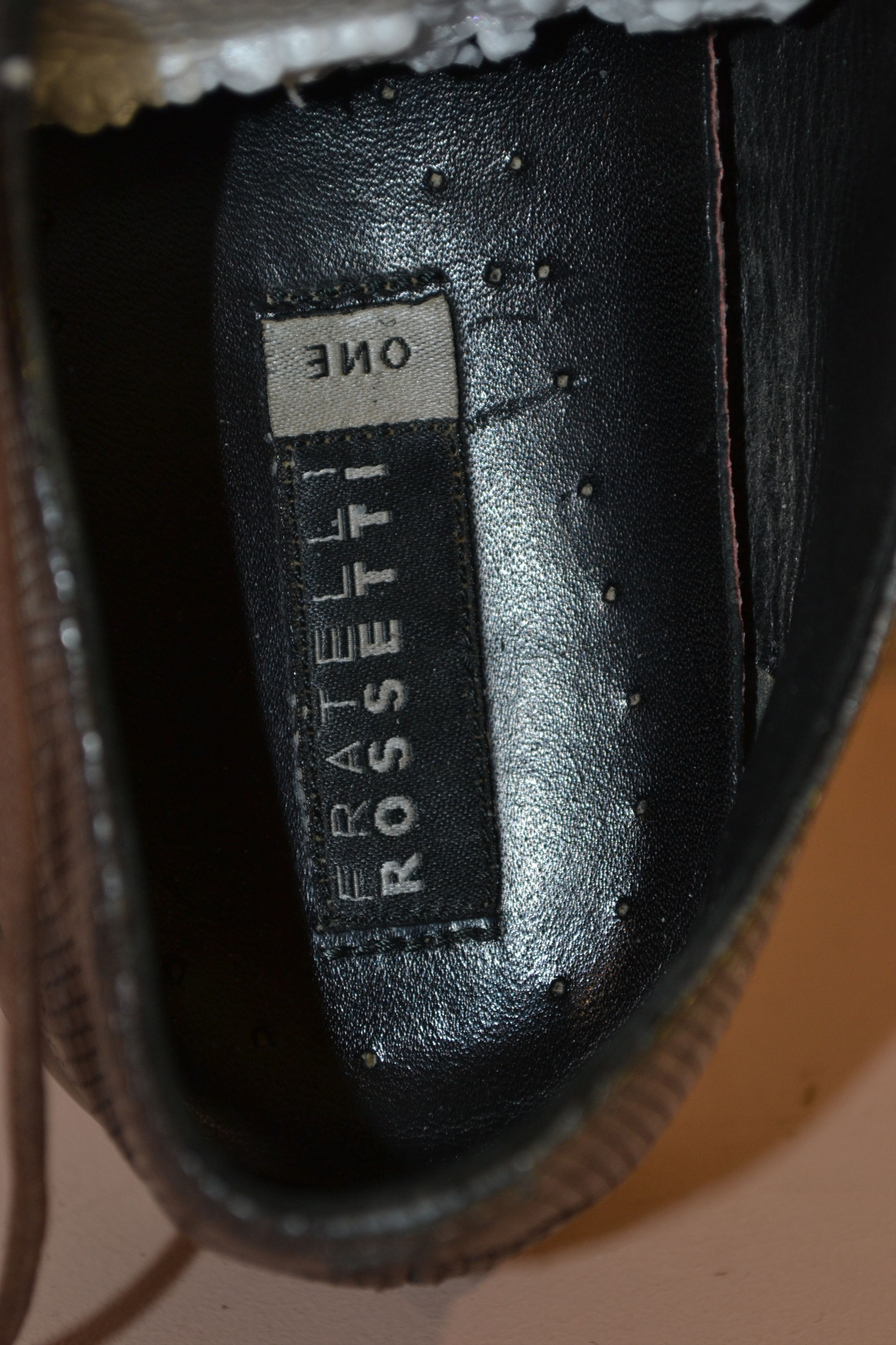 Fratelli Rossetti Fratelli Rossetti Textured Leather Oxford Shoes | Metallic Size US 7.5 / IT 37.5 - 6 Thumbnail