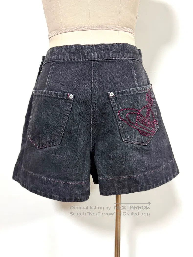 Vivienne Westwood Vivienne Westwood size 3 Carbon Black Denim Skirt Pants wit Size 23" - 6 Thumbnail