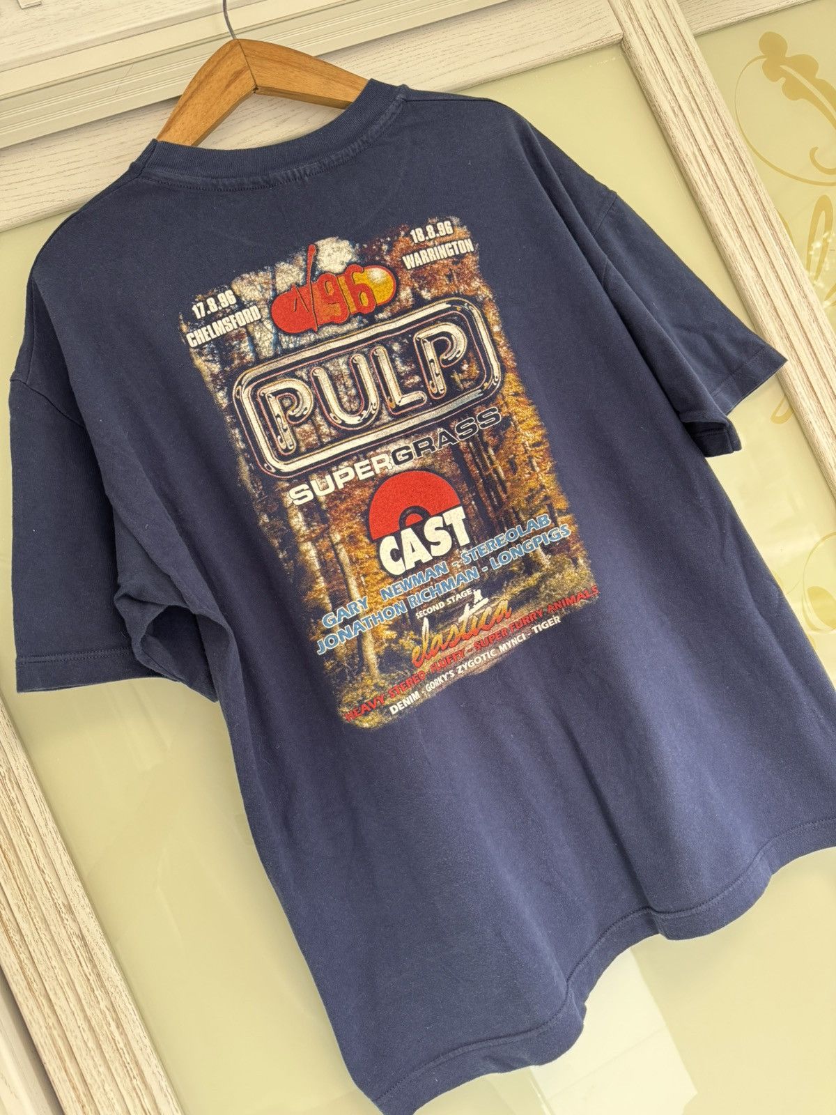 Band Tees Vintage 90’s Pulp Diferent Class, Oasis, Supergrass Tour Tee Size US XL / EU 56 / 4 - 5 Thumbnail