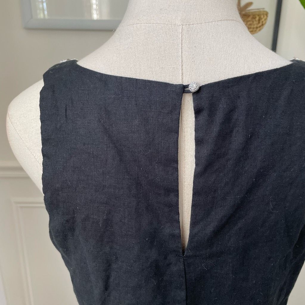 Tommy Bahama Tommy Bahama Black Linen Shift Dress XS Size XS / US 0-2 / IT 36-38 - 6 Thumbnail