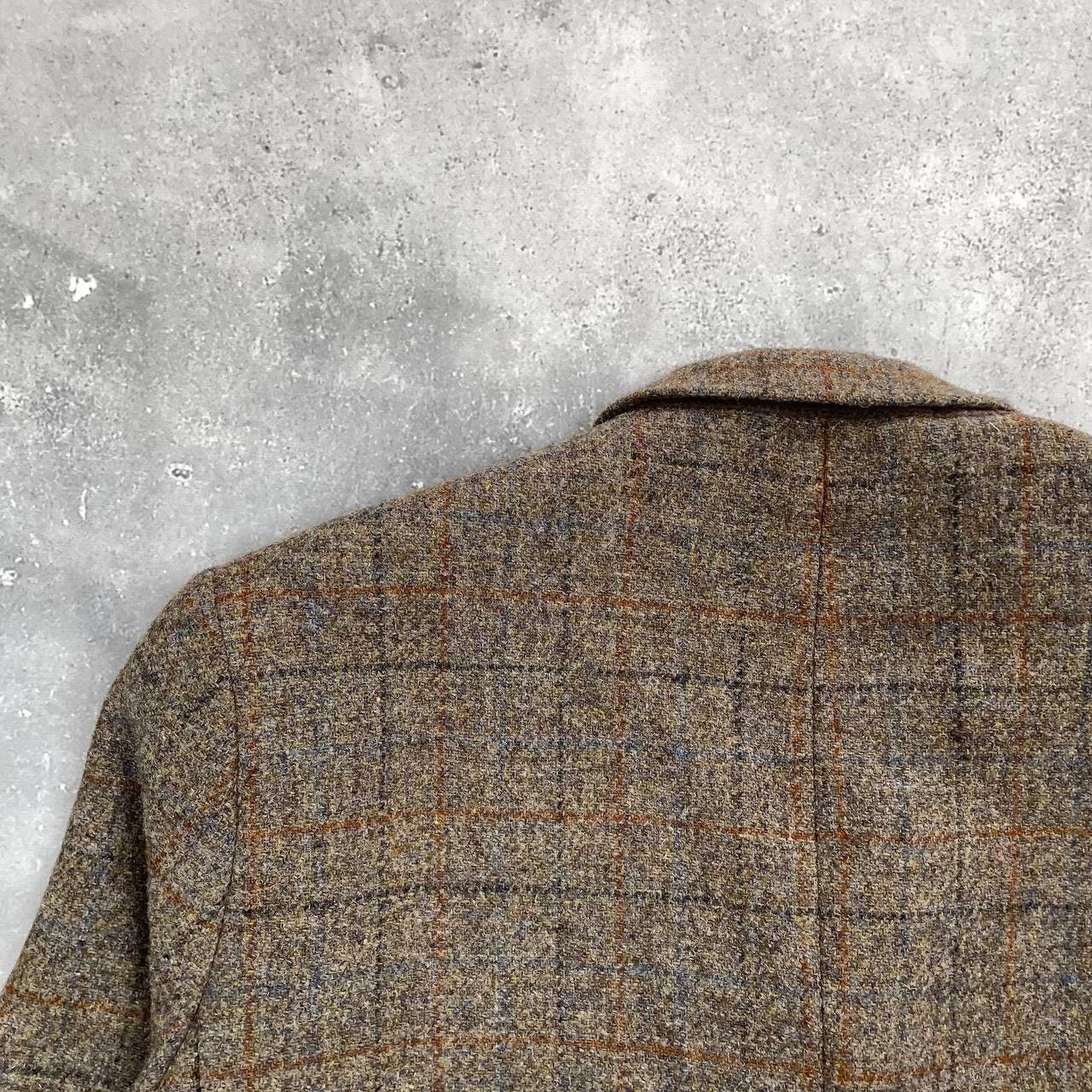 Harris Tweed Vintage Harris Tweed Walbusch Wool Blazer Gray Size 29 Size 52R - 21 Thumbnail