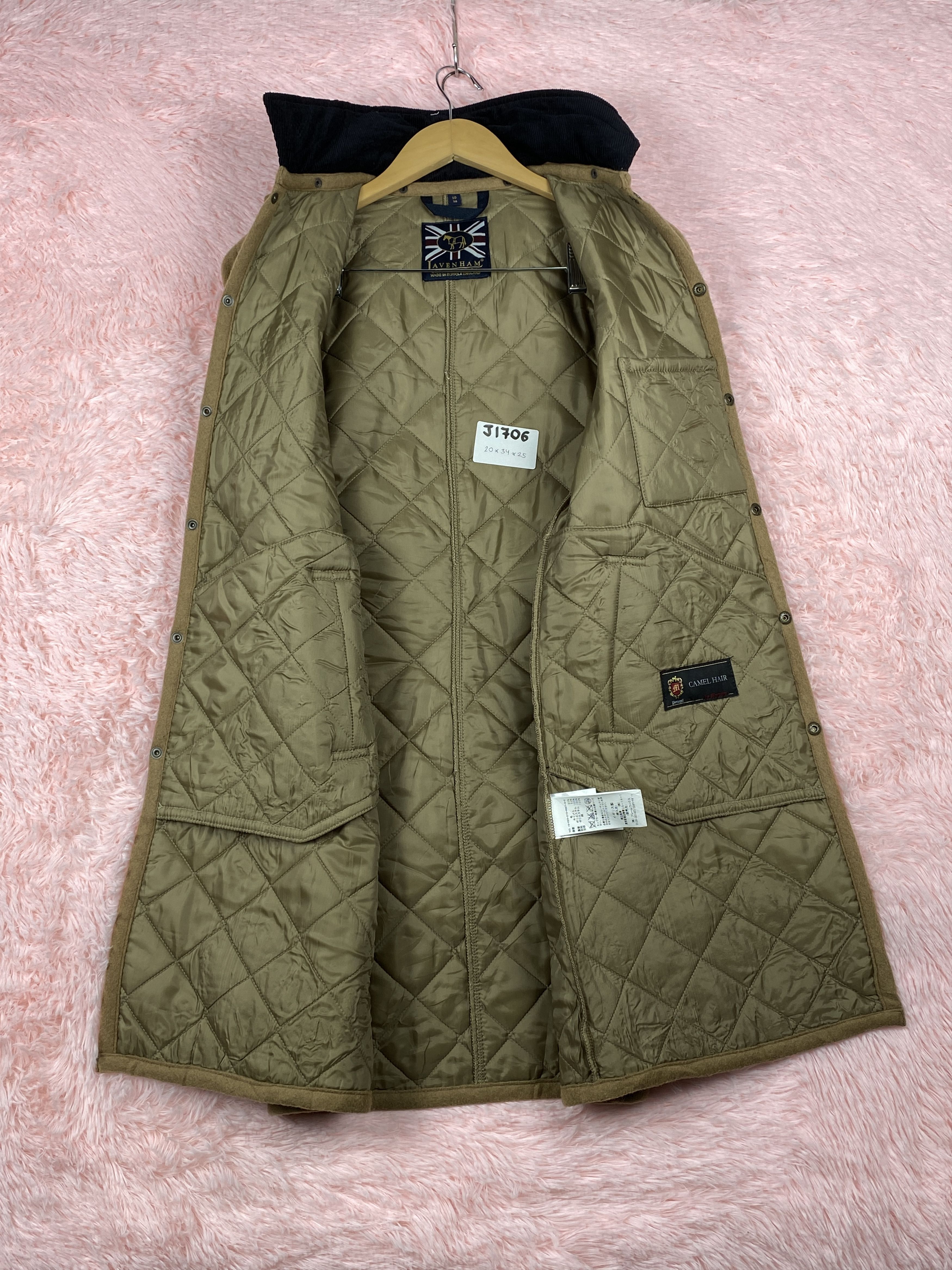 Lavenham Vintage Lavenham Hoodie Quilted Jacket Camel Hair J1706 Size US S / EU 44-46 / 1 - 6 Thumbnail