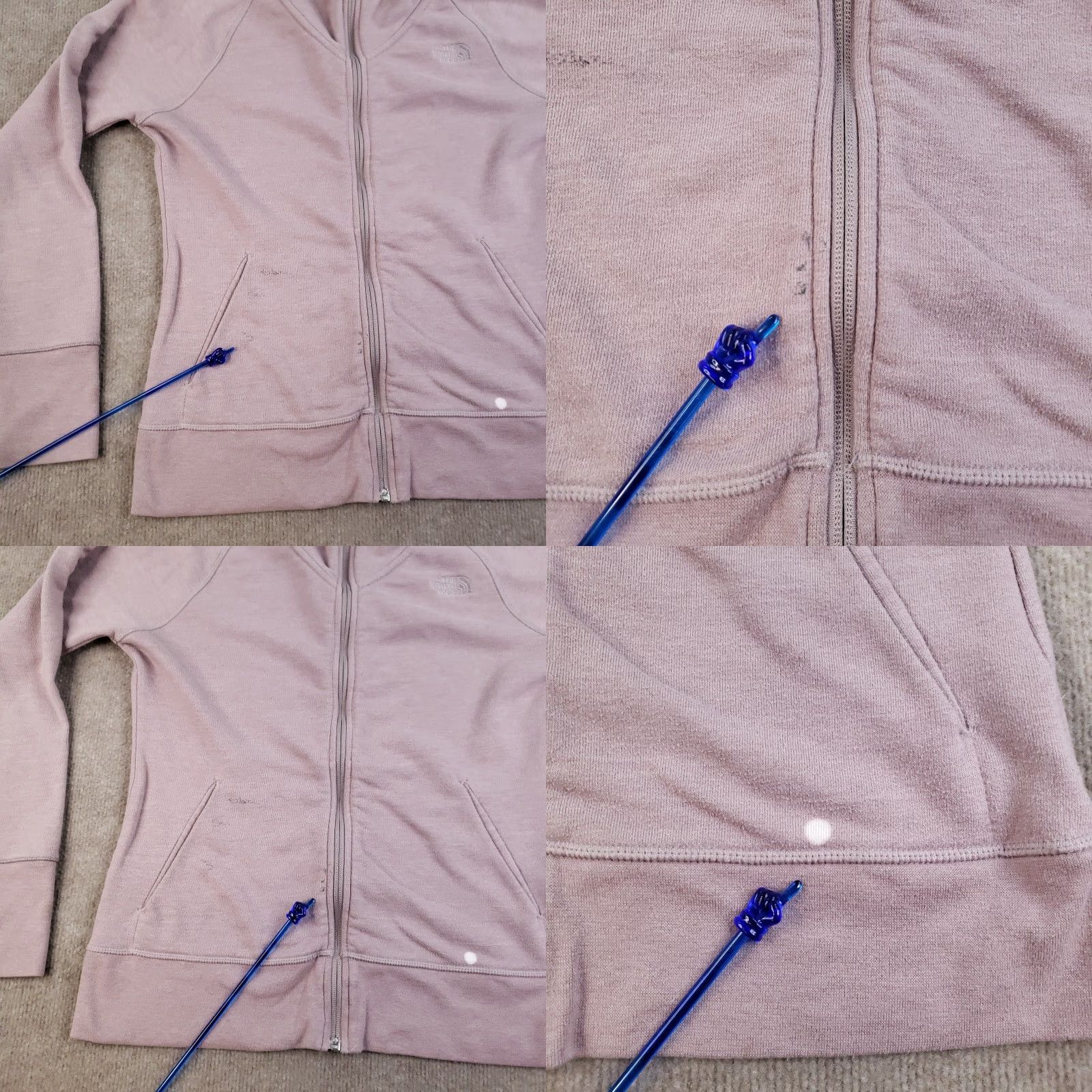 The North Face The North Face Fleece Hoodie Womens Medium Pink Full Zip Outdoor Jacket Size M / US 6-8 / IT 42-44 - 8 Thumbnail