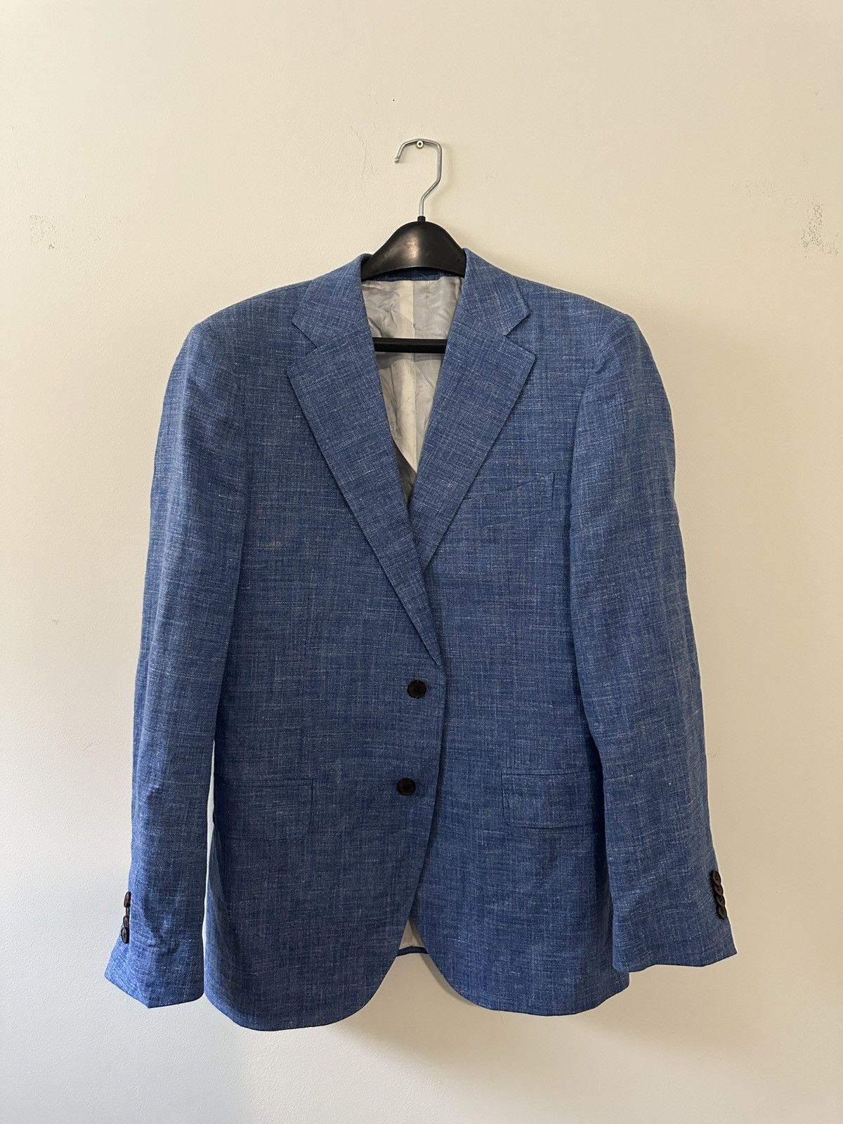 image of Suitsupply 44R Lazio Single Breasted Slim Cut Blazer in Blue, Men's