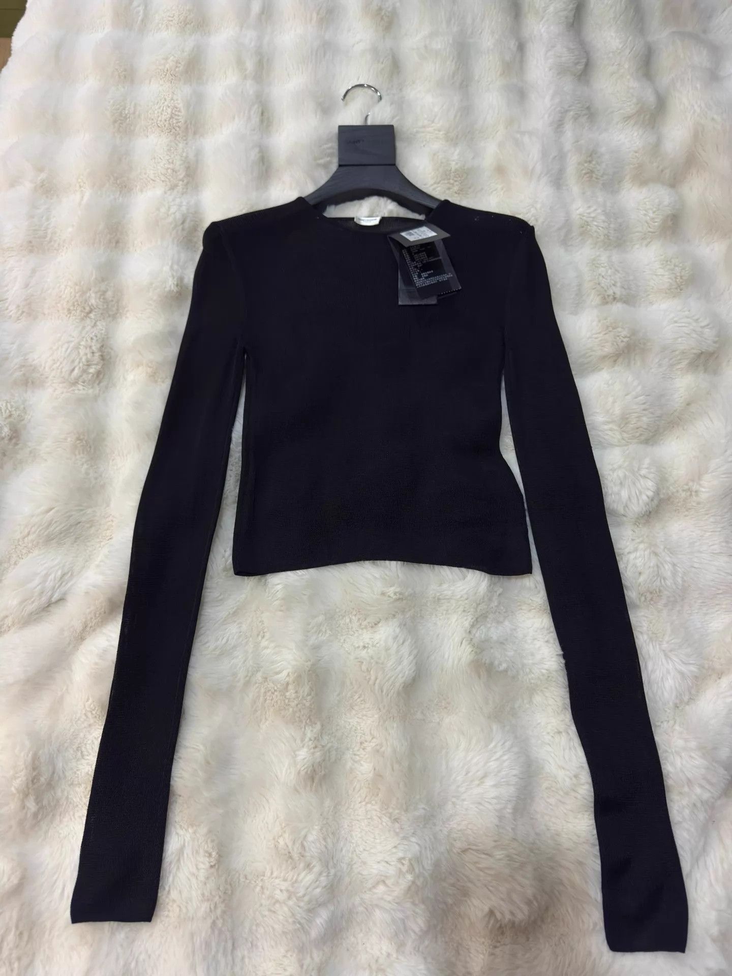 Saint Laurent Paris YSL sheer long sleeve top women's M new w/ tags Size M / US 6-8 / IT 42-44 - 1 Thumbnail