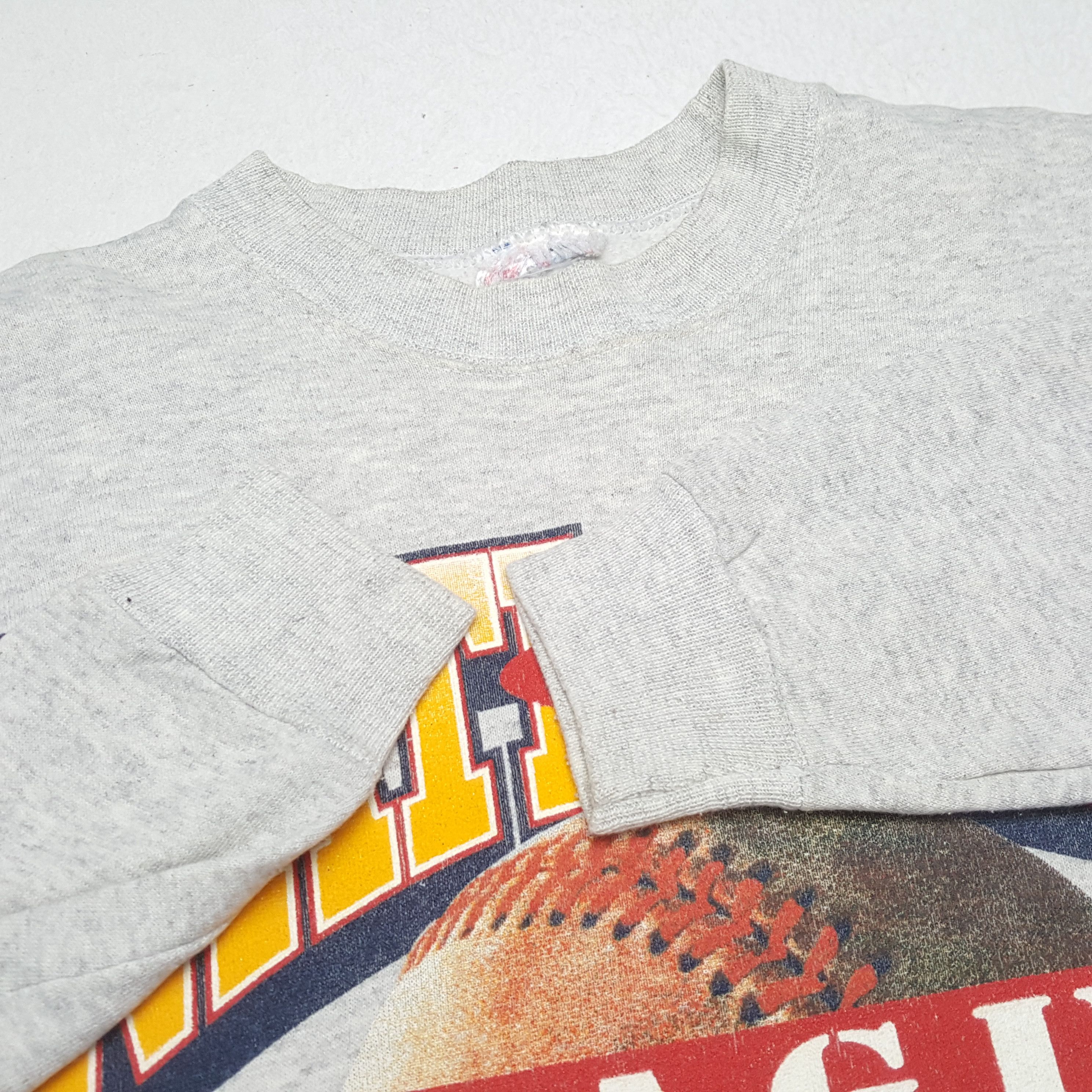 MLB × Vintage Vintage 90's ATLANTA BRAVES MLB Baseball Team Sweatshirts Size US L / EU 52-54 / 3 - 8 Thumbnail